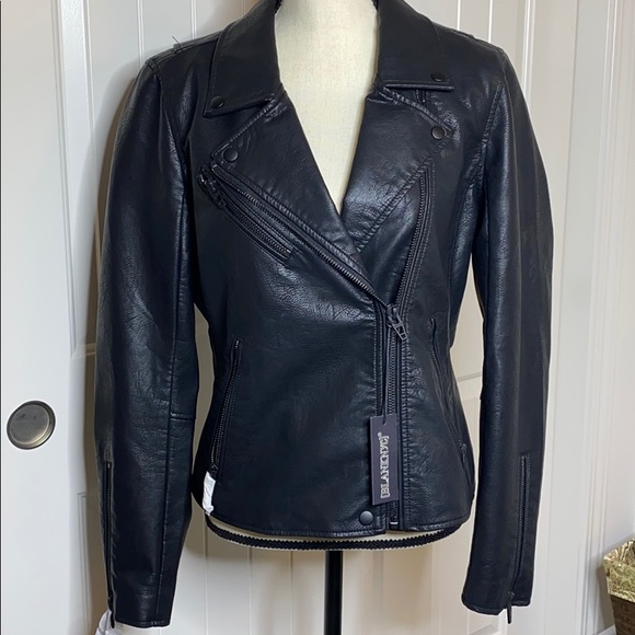 Blank NYC Jackets & Blazers - Vegan black leather Moto jacket - Blank NYC